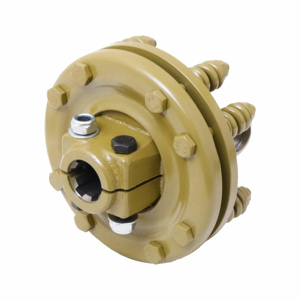 Sprzęgło cierne 27 X 74.6 Max 900Nm D=180mm, 6 frezów 34.9mm (1 3/8") H-140mm, 2 tarcze cierne
