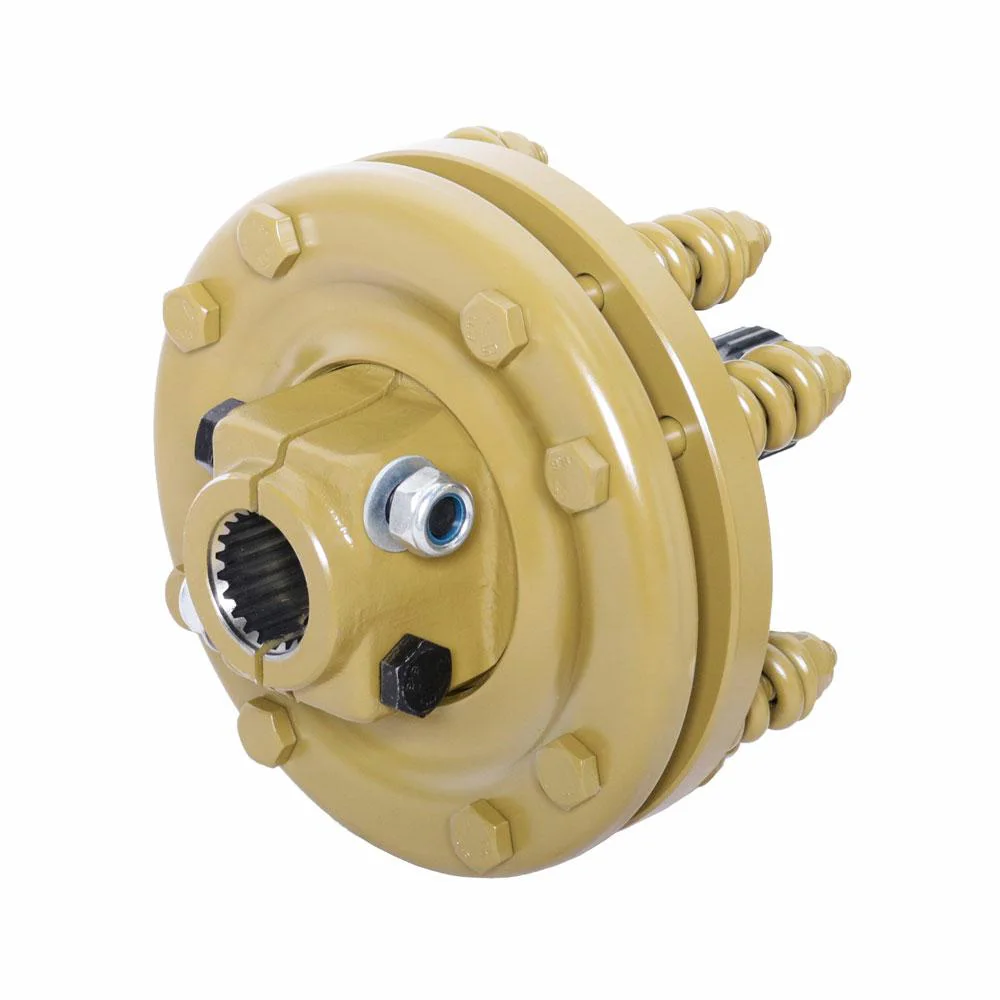 Adapter sprzęgła ciernego 900Nm D=180mm, 21/21 frezów 34.9mm (1 3/8") H-195mm, 2 tarcze cierne
