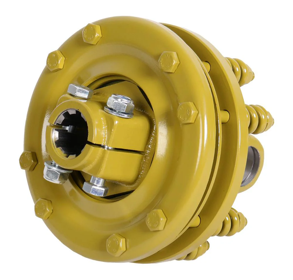 Sprzęgło cierne 36 X 89 Max 2200Nm D=200mm, 8 frezów 38mm (1 1/2") H-170mm, 4 tarcze cierne