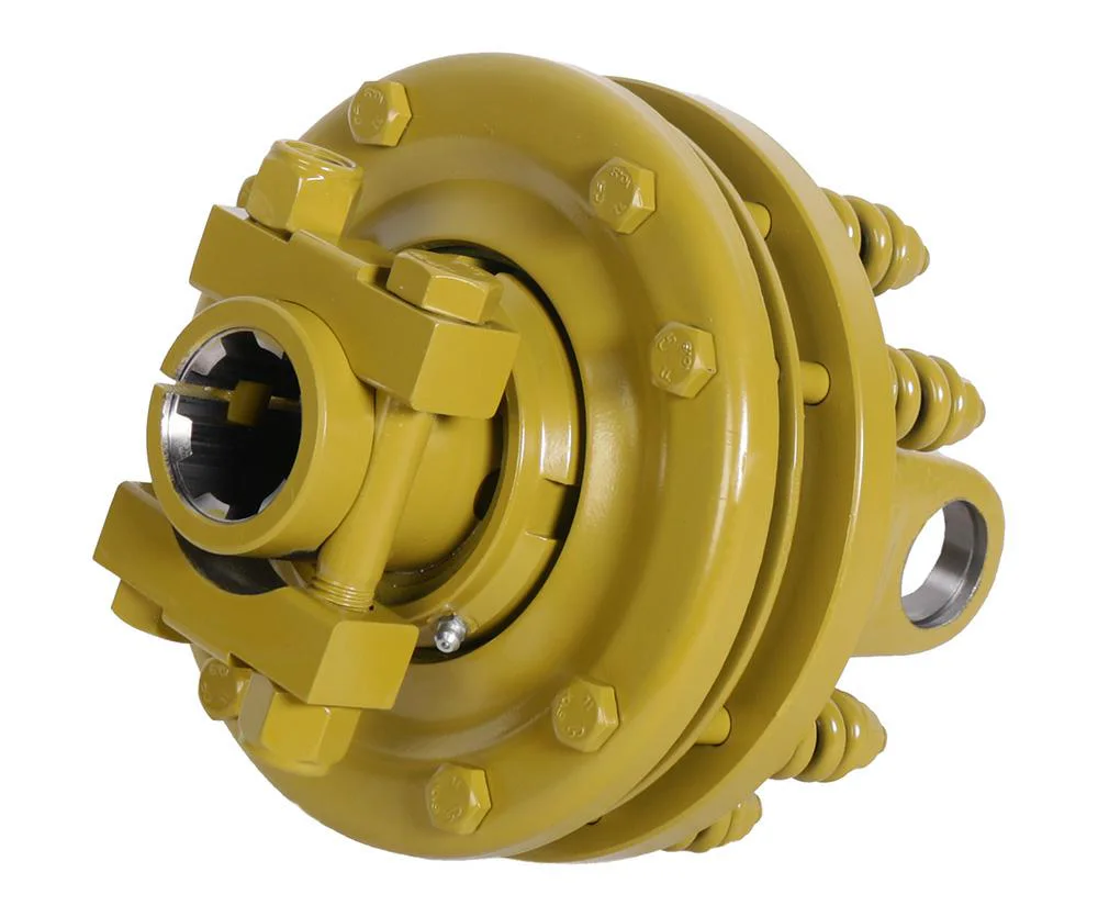Sprzęgło jedn.cierne 34.9 X 106.3 D-200mm, 6 frezów 44.4mm (1 3/4") H-205mm, 2400Nm, 4 tarcze cierne