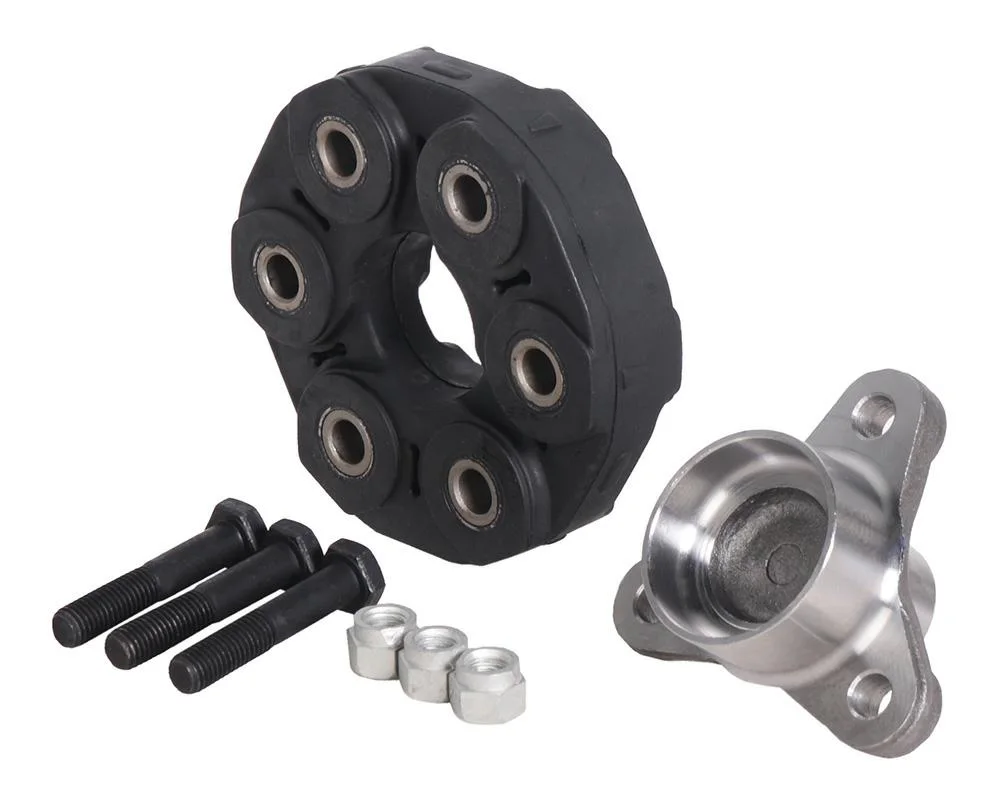 Flansza trójramienna przegubu gumowego + przegub gumowy 78mm BMW, otw. 6 x 10mm, h-36+23mm, rura 51.5mm, tulejka centrująca 14mm